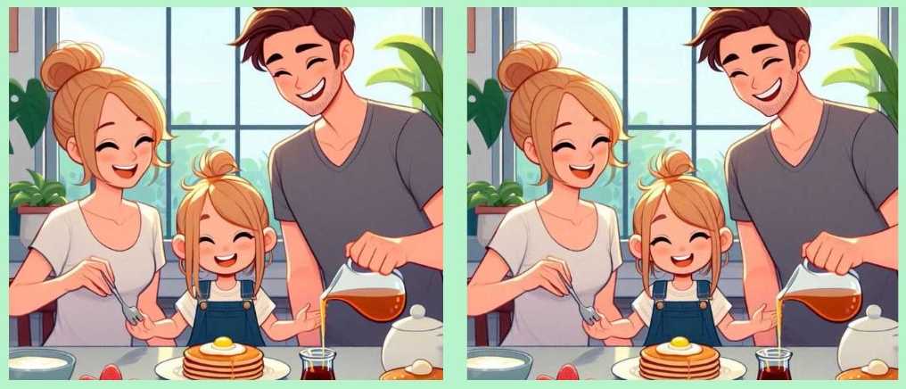 Τεστ παρατηρητικότητας, διαφορές, οικογένεια