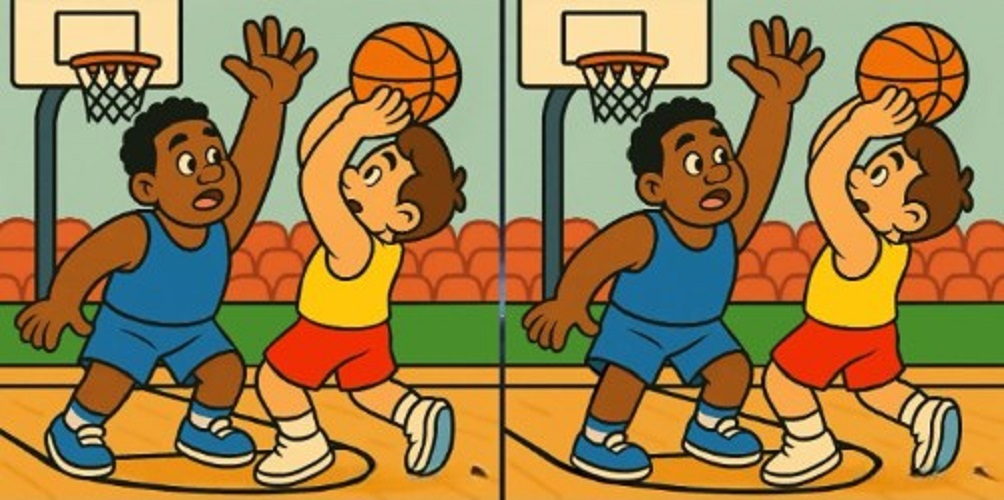 Τεστ παρατηρητικότητας, διαφορές, μπάσκετ