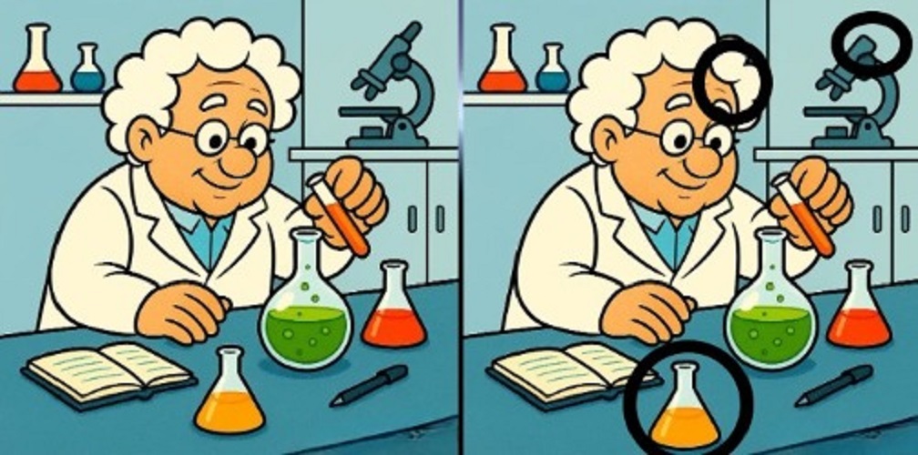 Τεστ παρατηρητικότητας, διαφορές, επιστήμονας