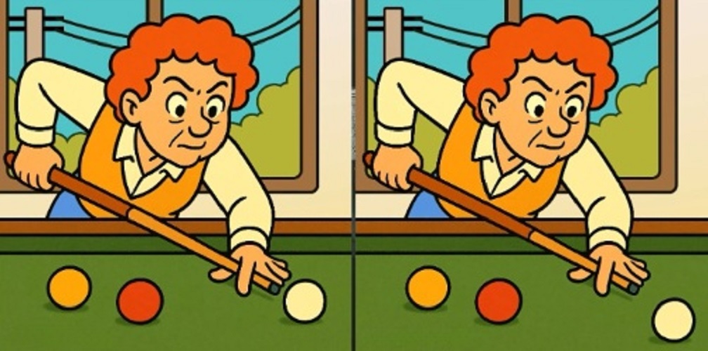 Τεστ παρατηρητικότητας, διαφορές, snooker