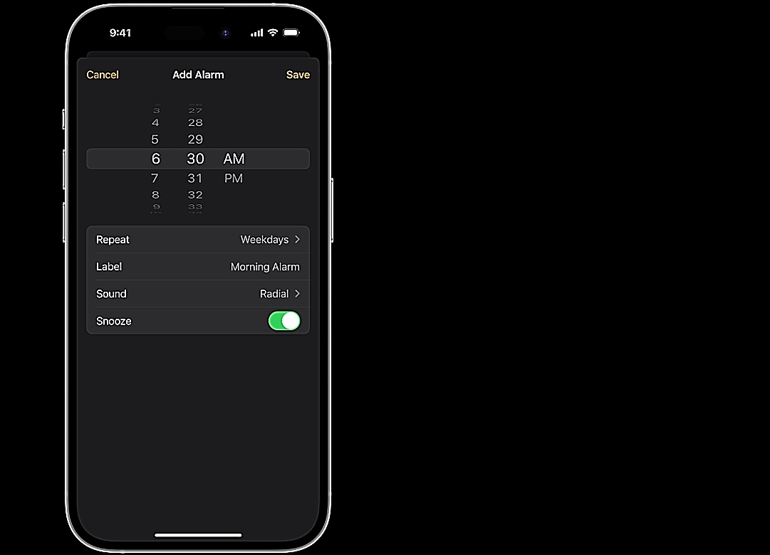 iPhone, Apple, ξυπνητήρια