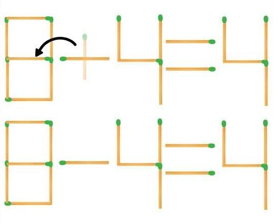 Τεστ IQ, σπίρτα, λύση