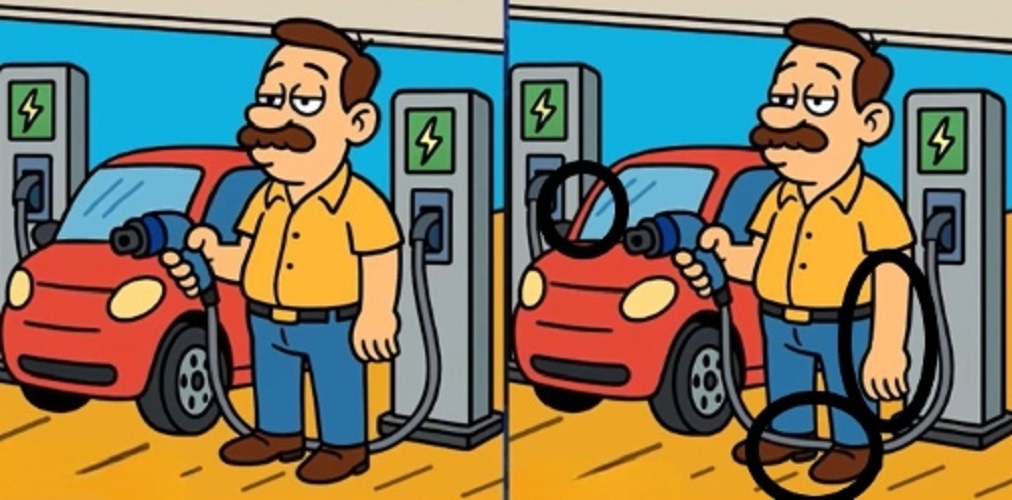 Τεστ παρατηρητικότητας, διαφορές, άνδρας