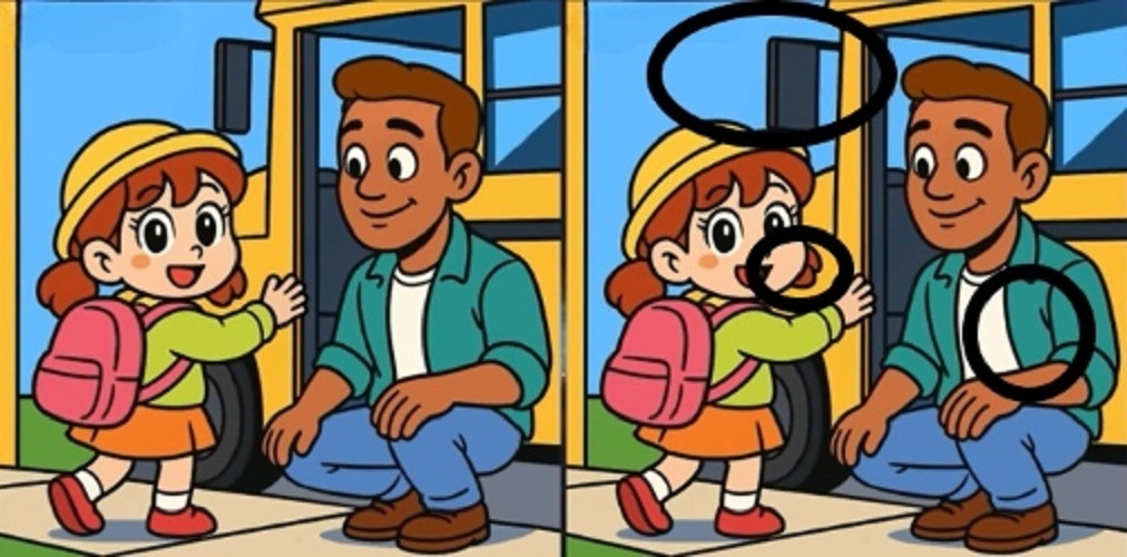 Τεστ παρατηρητικότητας, διαφορές, μαθήτρια, σχολικό