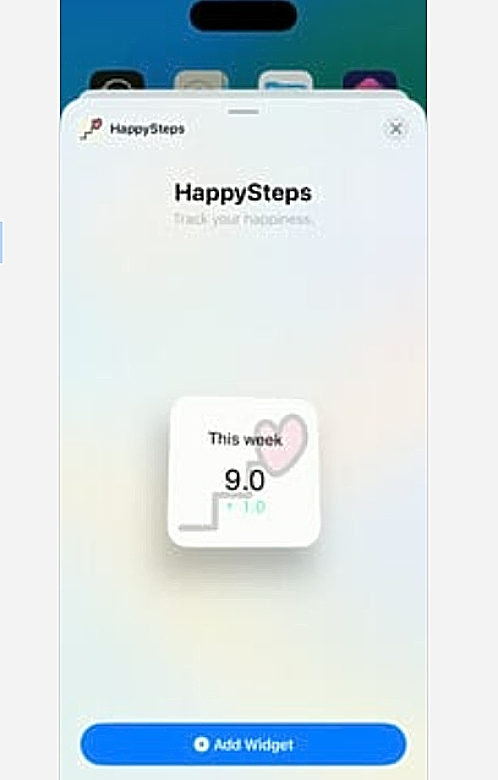 HappySteps, εφαρμογή