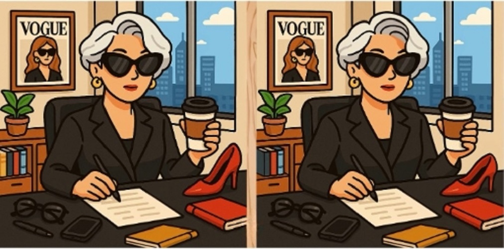 Τεστ παρατηρητικότητας, διαφορές, Miranda Priestly