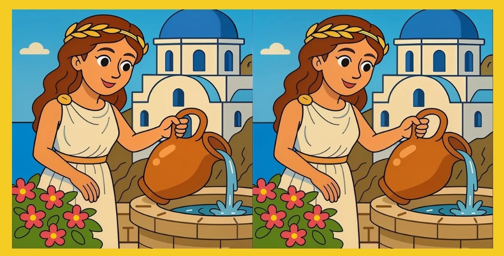 Τεστ παρατηρητικότητας, διαφορές, αρχαία Ελληνίδα