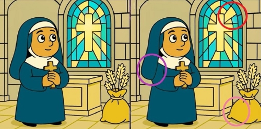 Τεστ παρατηρητικότητας, διαφορές, μοναχή