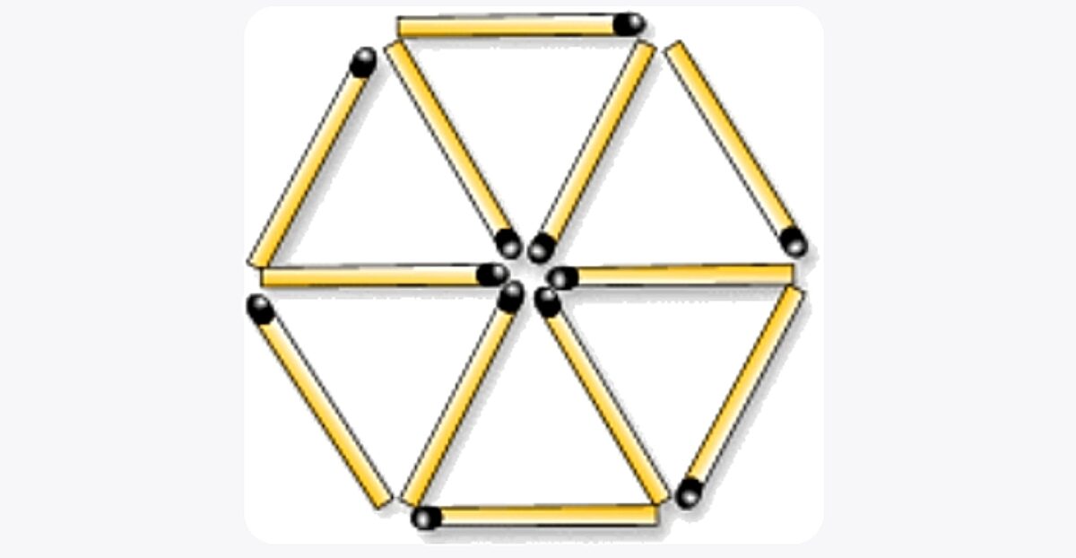 Τεστ IQ: Μπορείτε να μετακινήσετε τέσσερα σπίρτα για να σχηματίσετε 3 ισόπλευρα τρίγωνα; Έχετε 15 δευτερόλεπτα