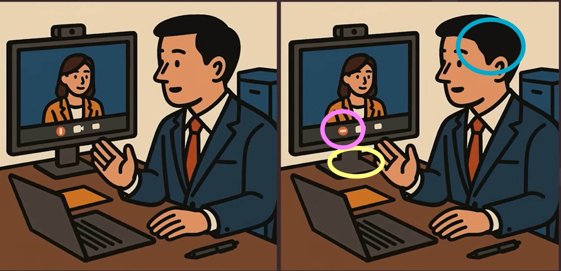 Τεστ παρατηρητικότητας, διαφορές, επιχειρηματίας