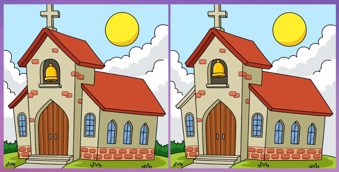 Τεστ παρατηρητικότητας, διαφορές, εκκλησία