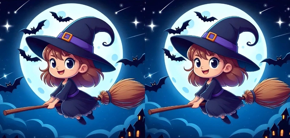 Τεστ παρατηρητικότητας, διαφορές, μάγισσα