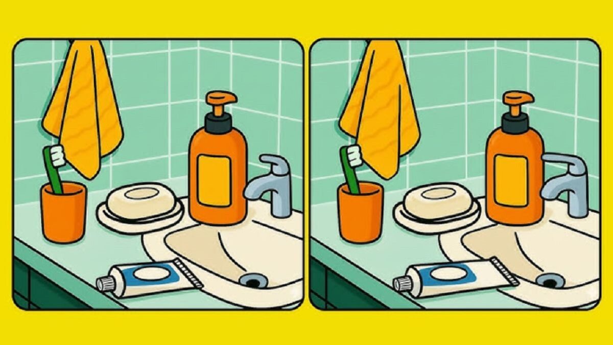 Τεστ παρατηρητικότητας: Μπορείτε να βρείτε τις 3 διαφορές στις εικόνες από ένα μπάνιο σε 14 δευτερόλεπτα