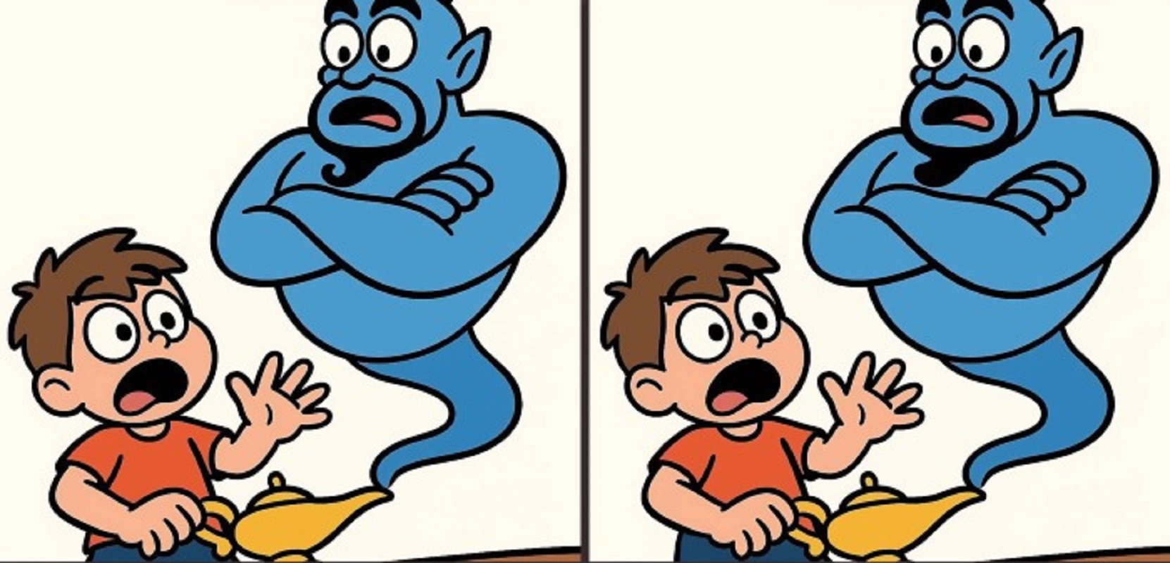 Τεστ παρατηρητικότητας, διαφορές, τζίνι