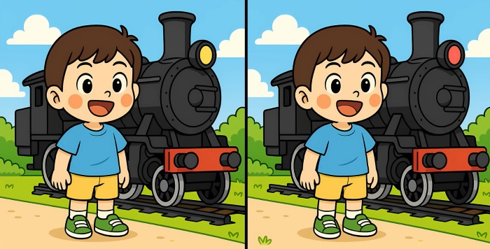 Τεστ παρατηρητικότητας, διαφορές, αγόρι