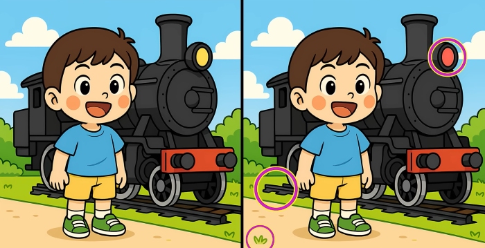 Τεστ παρατηρητικότητας, διαφορές, αγόρι