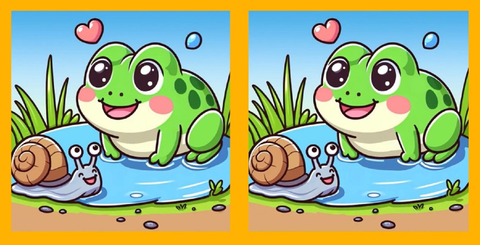 Τεστ παρατηρητικότητας, διαφορές, βάτραχος, σαλιγκάρι