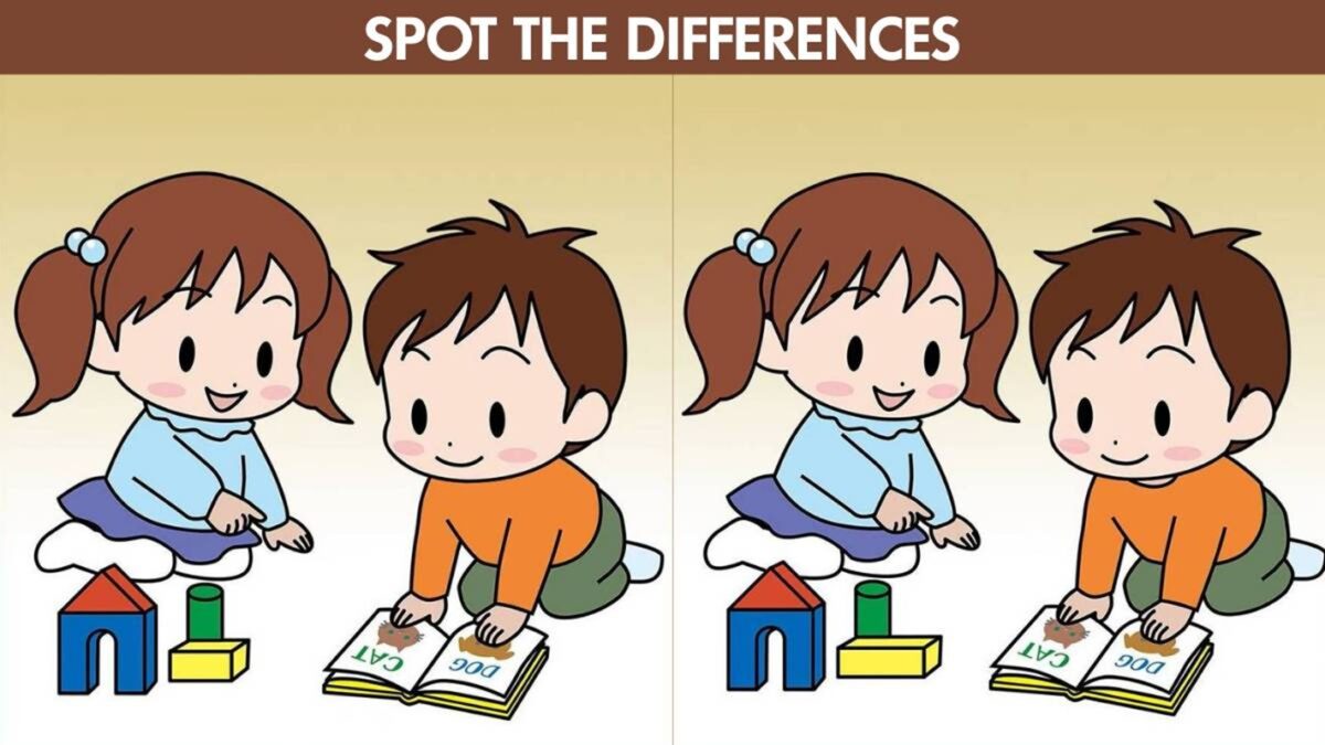 Τεστ παρατηρητικότητας, διαφορές, παιδάκια