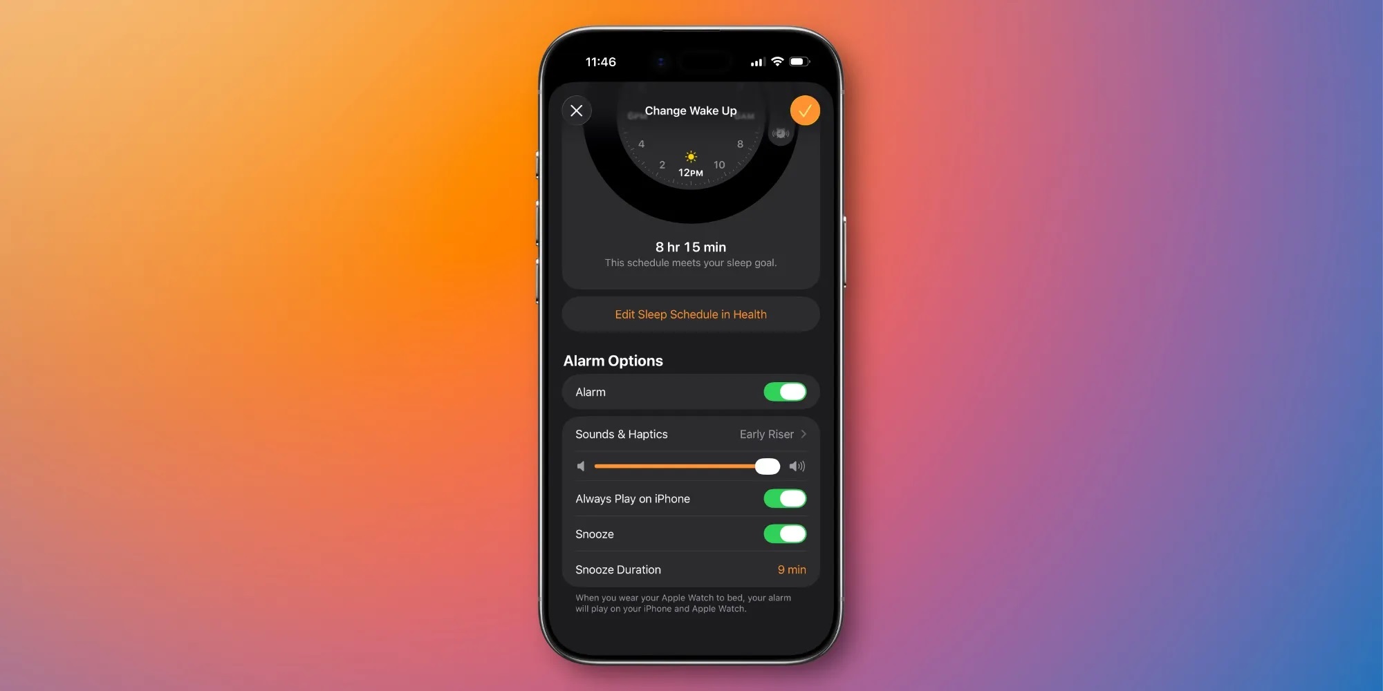iOS, iPhone, ξυπνητήρι