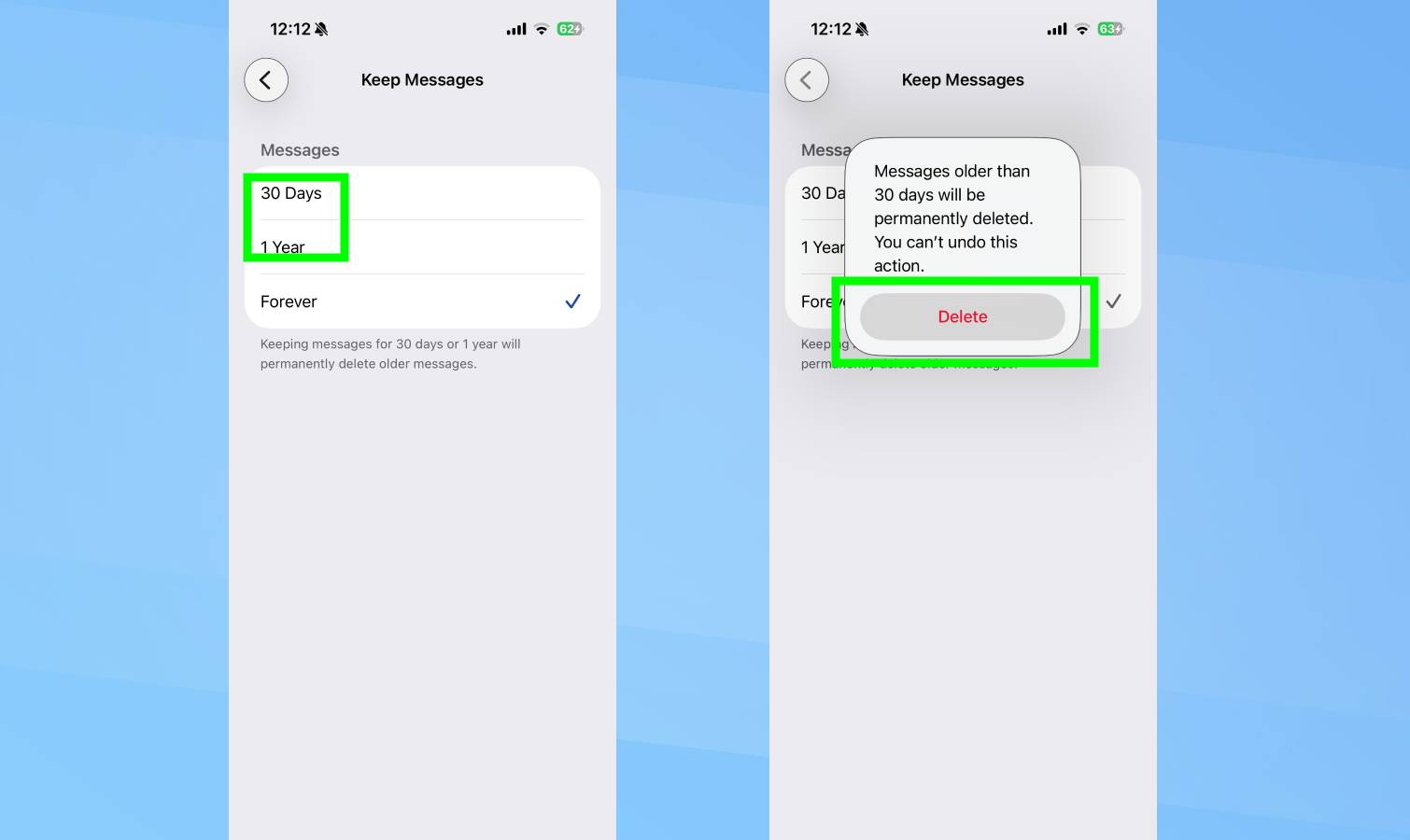 iPhone, αποθηκευτικός χώρος
