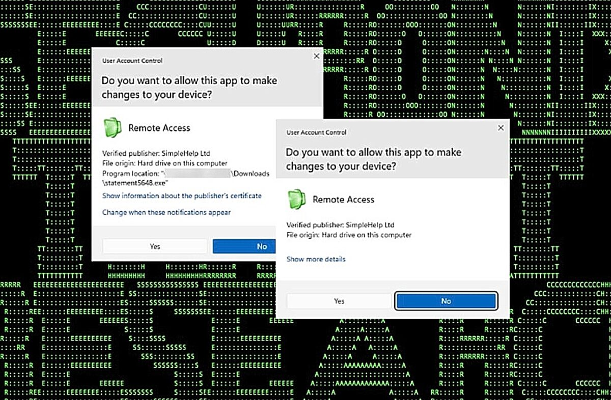Εκστρατεία phishing πλήττει πάνω από 80 οργανισμούς με τη χρήση των εργαλείων RMM SimpleHelp και ScreenConnect