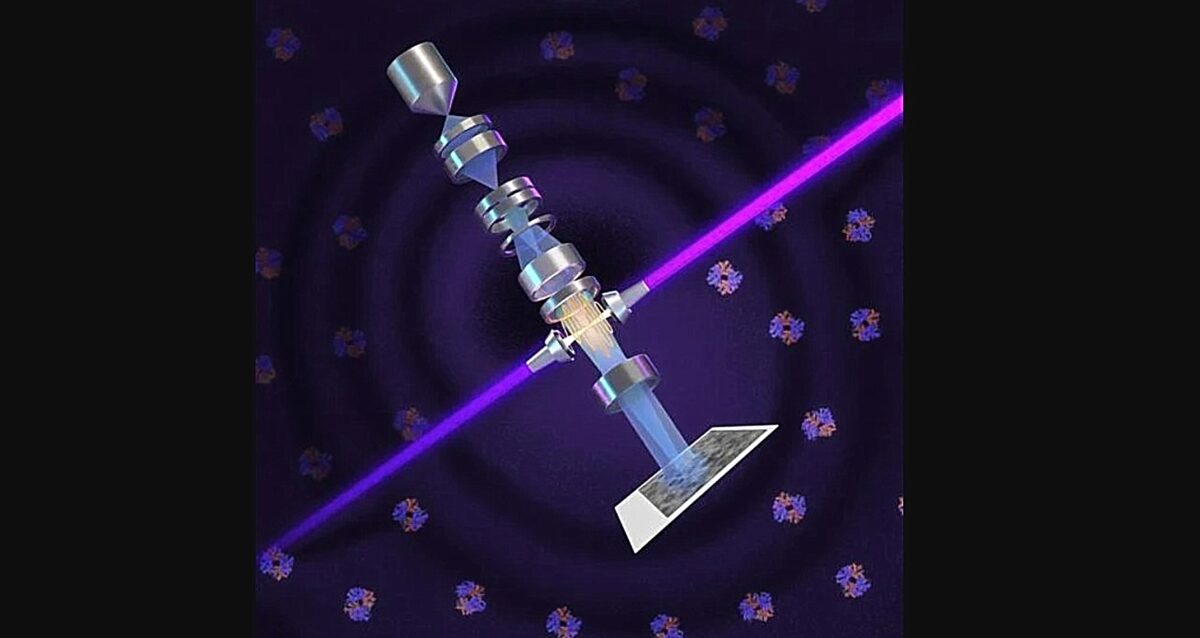 cryo-EM τεχνολογία, laser beam