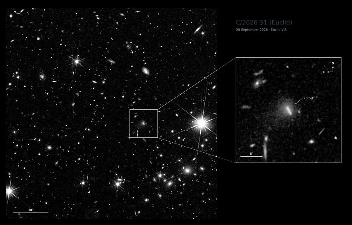 Το διαστημικό τηλεσκόπιο Euclid ανακάλυψε έναν νέο κομήτη – Η ιδιαίτερη τροχιά και τα χαρακτηριστικά του